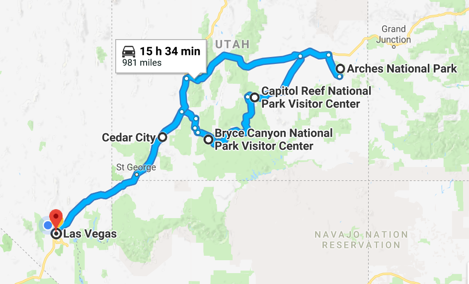 mighty 5 utah trip